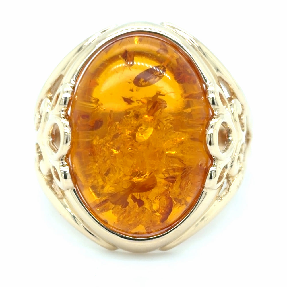 Estate Amber Statement Ring