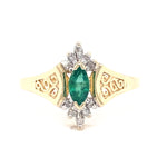 Estate Created Emerald Ring