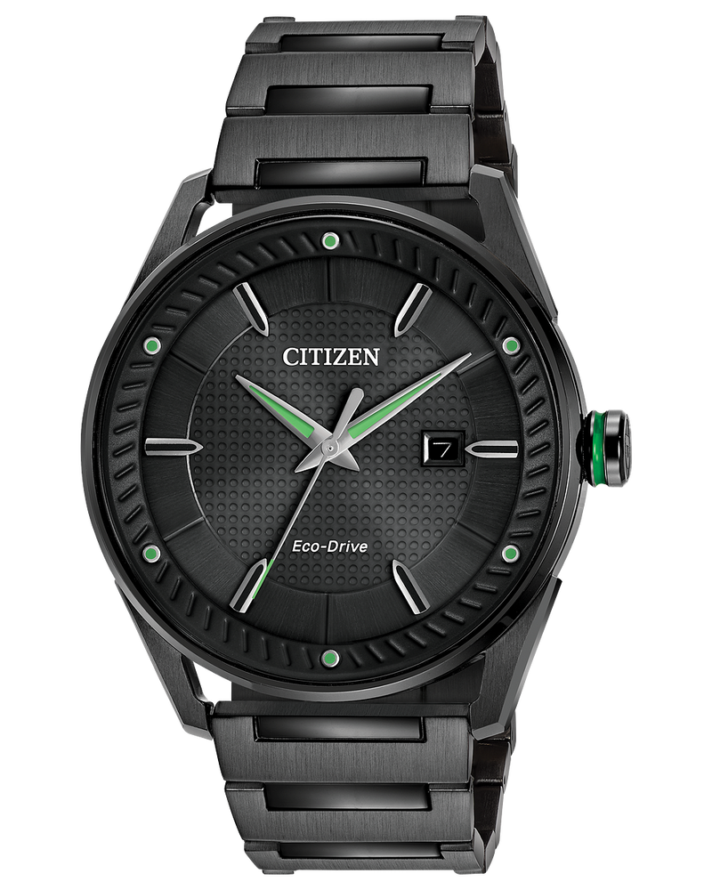 Citizen eco drive wr100 black and green discount