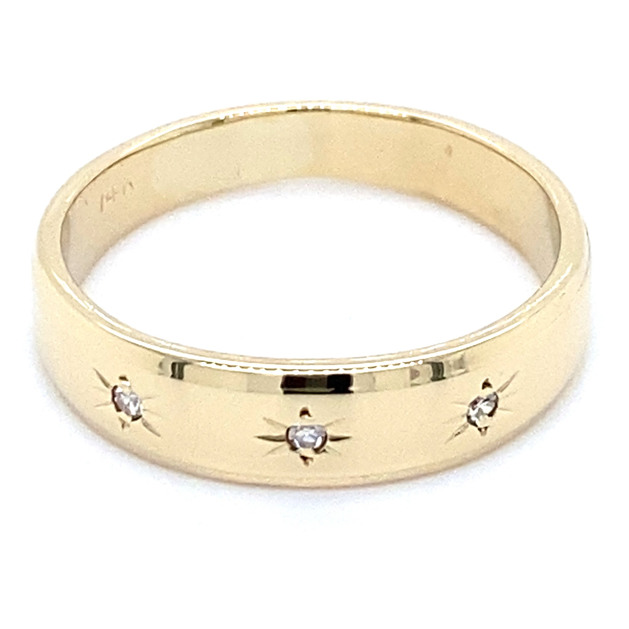 Estate 3-Stone Star Band