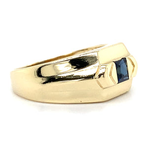 Estate Sapphire Signet Ring