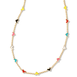 Haven Heart Strand Necklace Gold Multi Mix by Kendra Scott