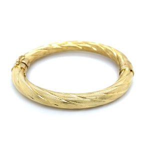 Estate 18K Gold Bangle