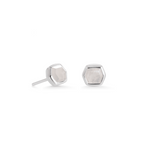 Davie Sterling Silver Stud Earrings, Rainbow Moonstone by Kendra Scott