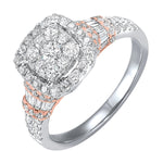 14K White Gold 1.00cttw SI H-I Diamond Ring