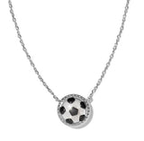 Soccer Silver Ivory MOP Short Pendant Necklace by Kendra Scott