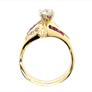 Estate Ruby and Diamond Ring