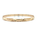 Estate 8" Diamond Cut Bangle