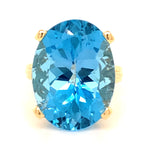 Estate Blue Topaz Ring