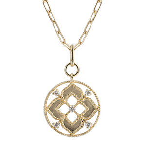 14K Yellow Gold & 0.25cttw Diamond Necklace