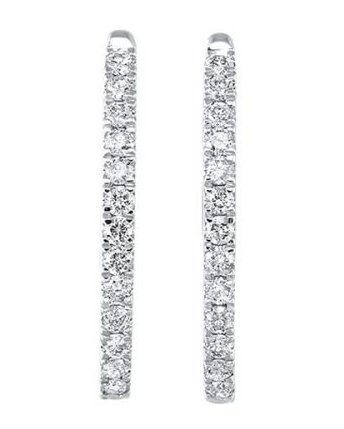 Diamond Hoop Earrings