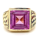 Estate Synthetic Pink Spinel Ring