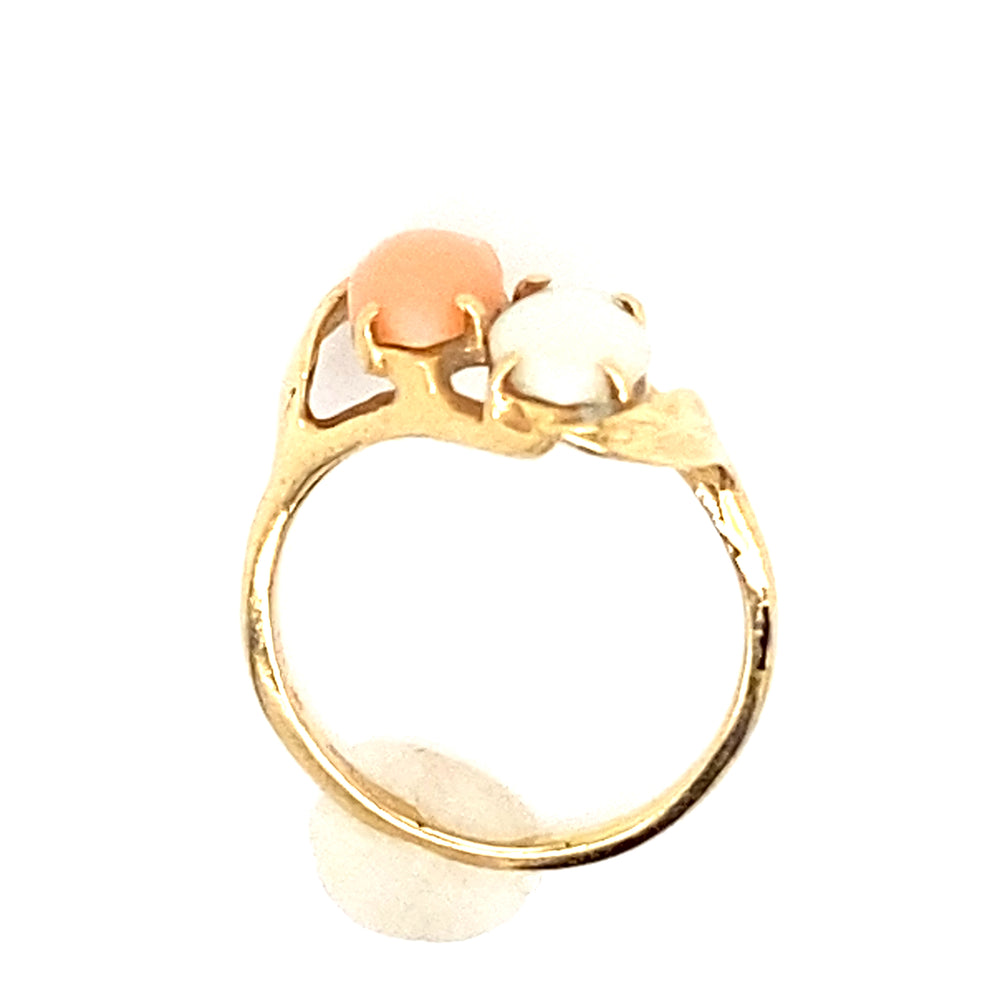 Estate Opal & Coral Ring