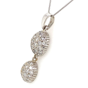 Estate Diamond Pave' Pendant