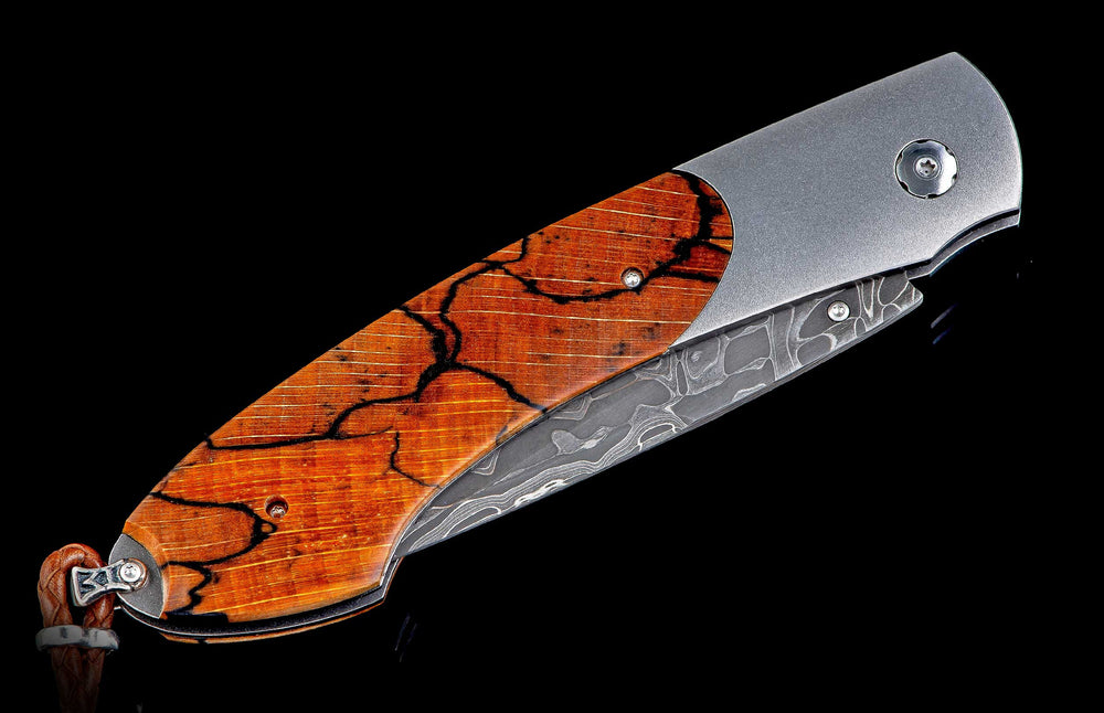 B12 'Forest Grove' Titanium, W/ Orange Spalted Beech Wood, Citrine Gemstones 307/500 By William Henry