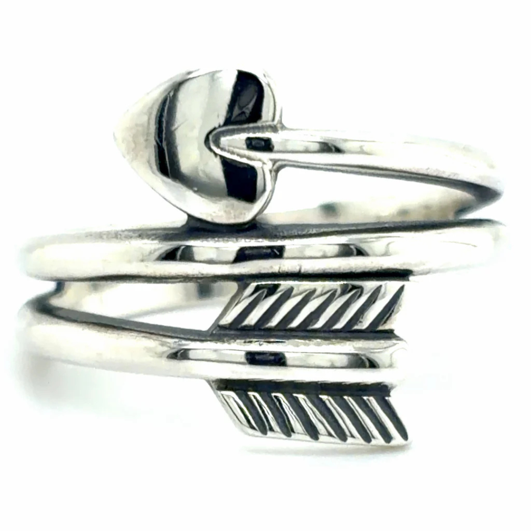 Estate James Avery Arrow and Heart Ring