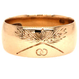 Estate Wheat Engraved Wedding Band