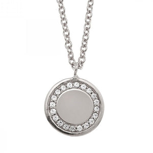 
            
                Load image into Gallery viewer, 10K White Gold Diamond Pendant Necklace
            
        