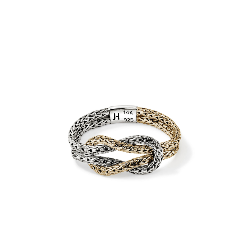 Love Knot Two Tone Chain Ring by John Hardy