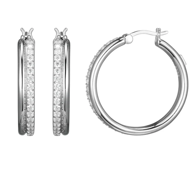 Silver Hoop Earrings