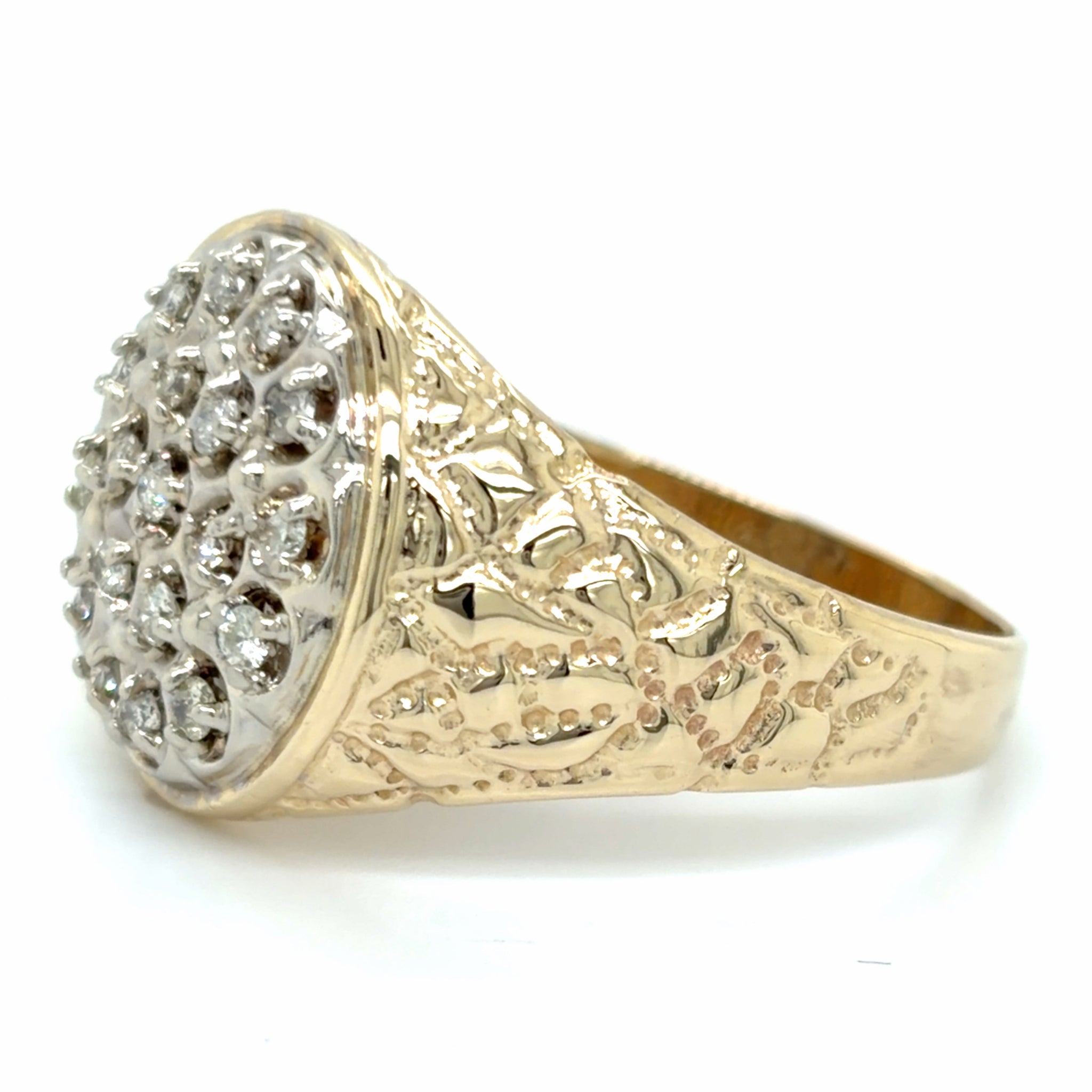 Estate Diamond Circle Cluster Ring