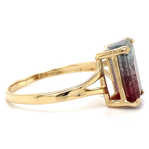 Estate Watermelon Tourmaline Ring