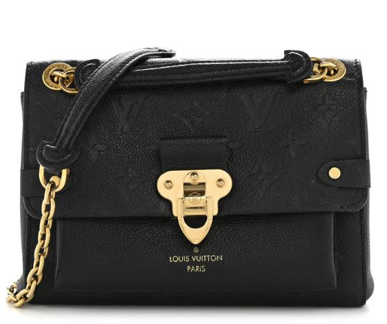 PREOWNED Louis Vuitton Vavin BB Black Calfskin Shoulder Bag