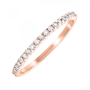 10K Rose Gold 0.16cttw Diamond Ring