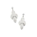 Silver Abbie Metal Drop Earrings by Kendra Scott