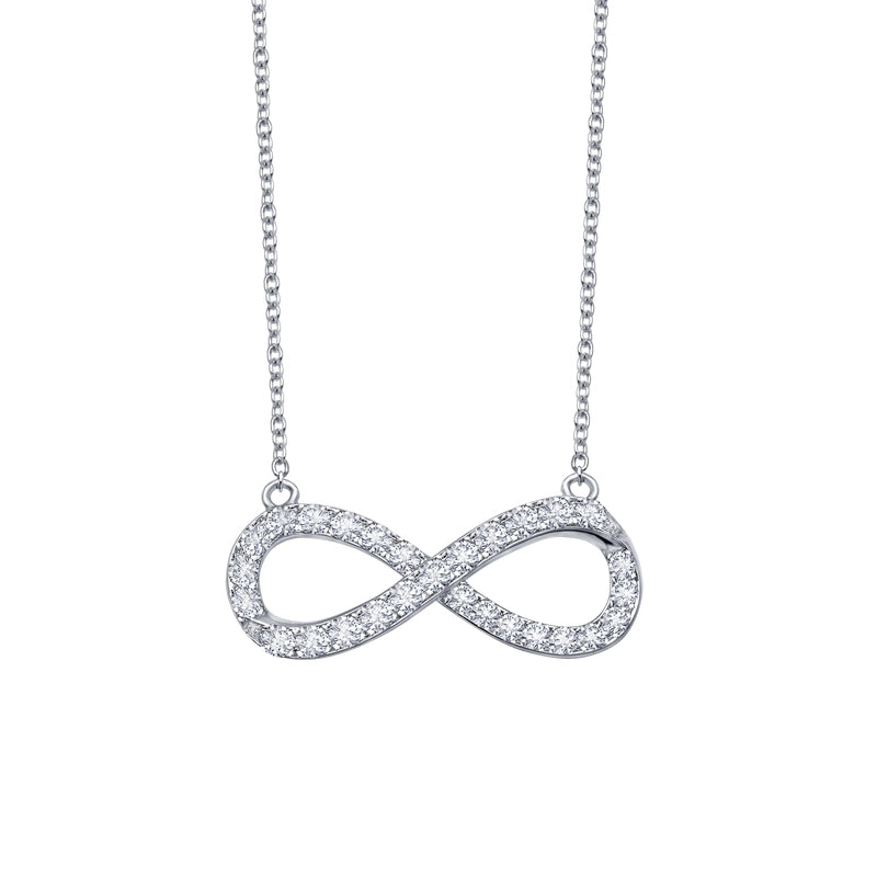 Sterling Silver Infinity Necklace by Lafonn