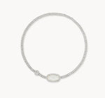 Grayson Silver Stretch Bracelet in Ivory Mother of Pearl by Kendra Scott