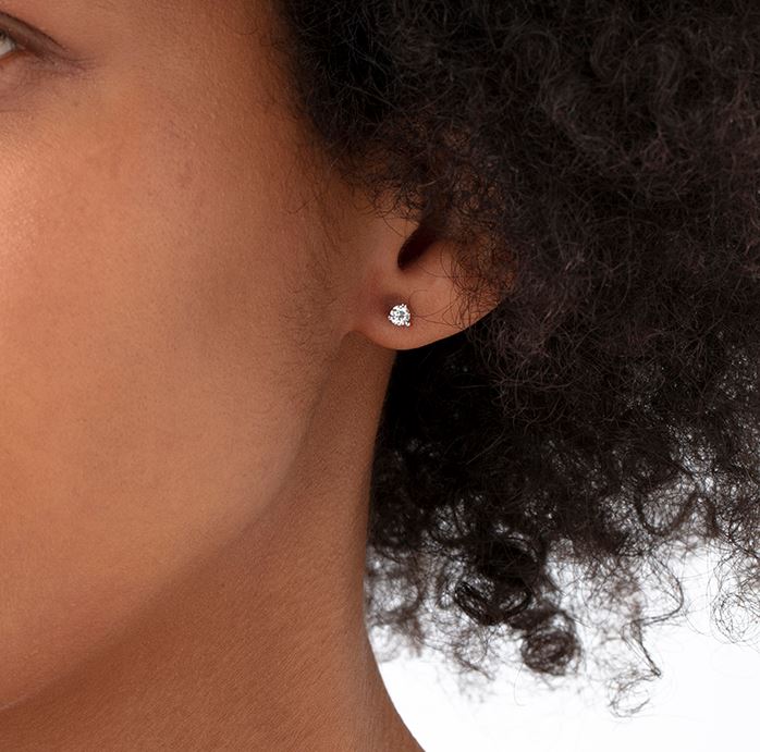 18K White Gold 0.31cttw VS-SI I-J Hearts on Fire Solitaire Diamond Earrings