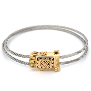 Estate 6.75" Cable Bracelet