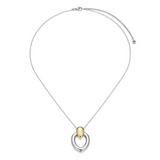 Two Tone Celeste Harmony Pendant Necklace