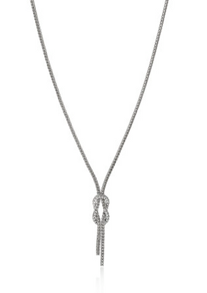 Love Knot Silver 1.8mm Chain Necklace Sz 16-18 by John Hardy