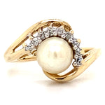 Estate Pearl Bypass Ring
