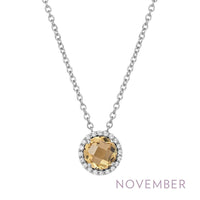 Simulated Citrine Birthstone Pendant by Lafonn