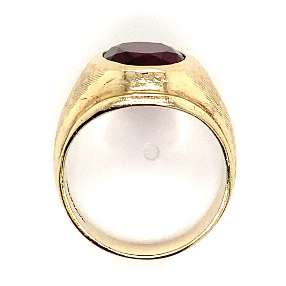 Estate Synthetic Ruby Ring