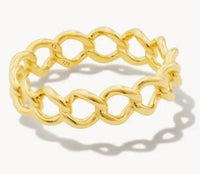 Grace Band 18K Gold Vermeil Ring Sz 7 by Kendra Scott