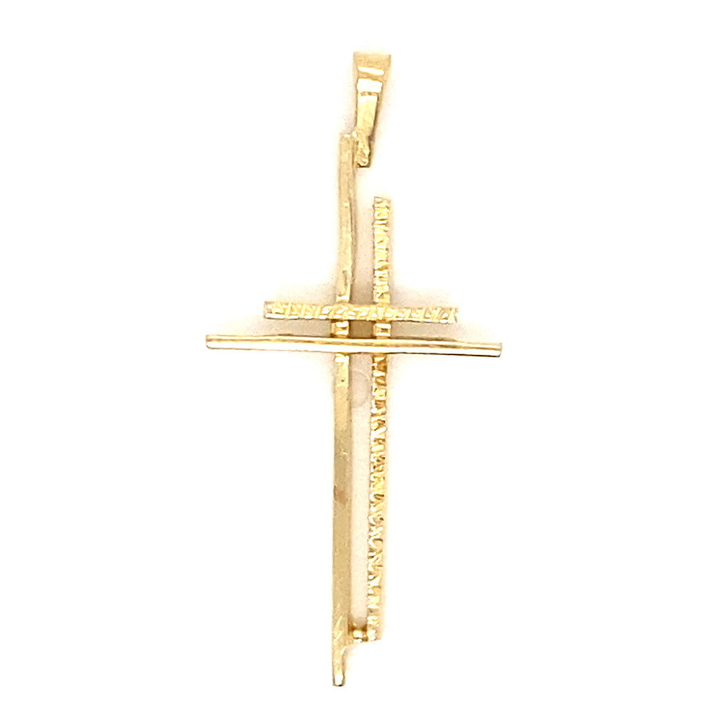 Estate Double Cross Pendant