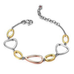 Tri-Toned Fashion Bracelet by ELLE