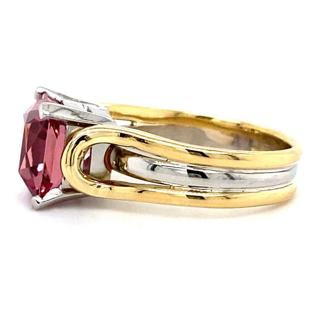 Estate Pink Tourmaline Ring