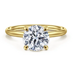 14K Yellow Gold Semi-Mount Engagement Ring by Gabriel