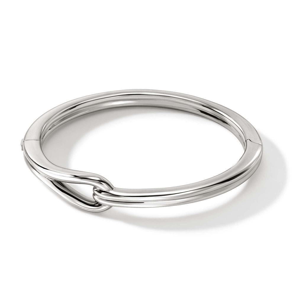 Surf Sterling Silver Hinged Bangle by John Hardy