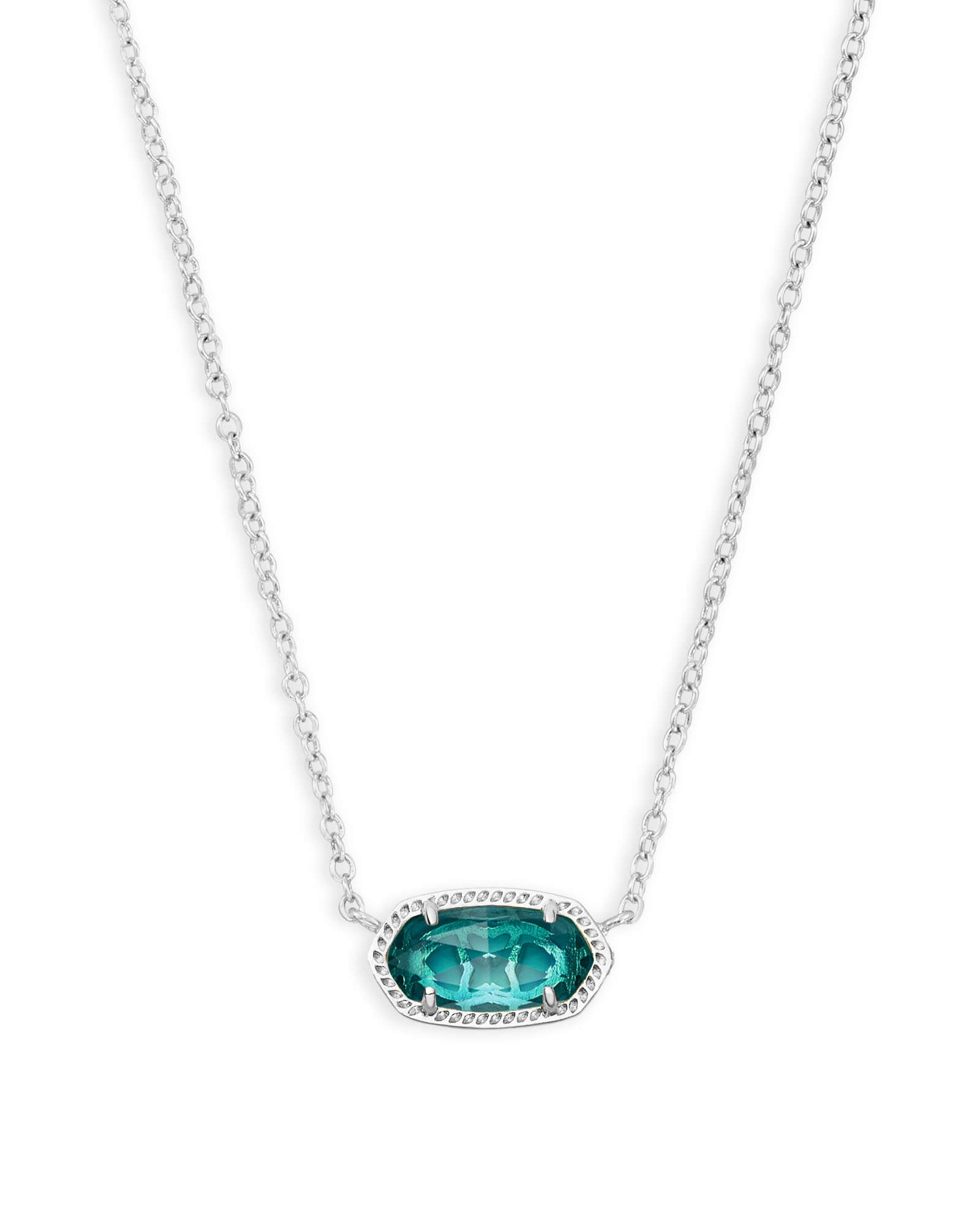 Elisa Silver Plated London Blue Necklace by Kendra Scott