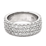 14K White Gold, 1.95cttw G/H VS Diamond Wedding Band