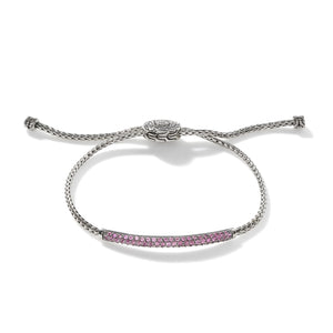 Classic Chain Pull Through Pink Tourmaline M-L by John Hardy