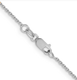 Leslie's 14K White Gold 1.05mm D/C Cable Chain 20"