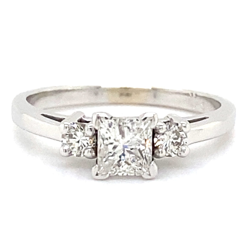 Estate Princess Cut Engagement Ring