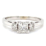 Estate Princess Cut Engagement Ring